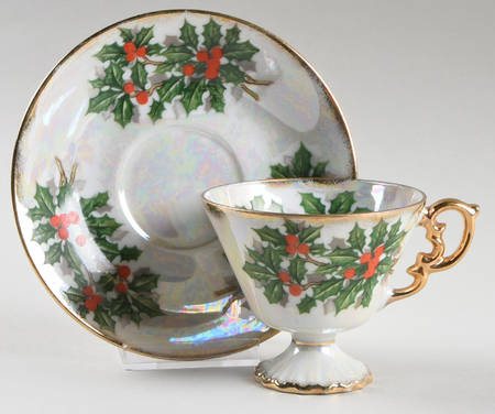 Flower of the Month Footed Cup & Saucer Set
