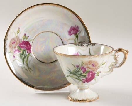Flower of the Month Footed Cup & Saucer Set