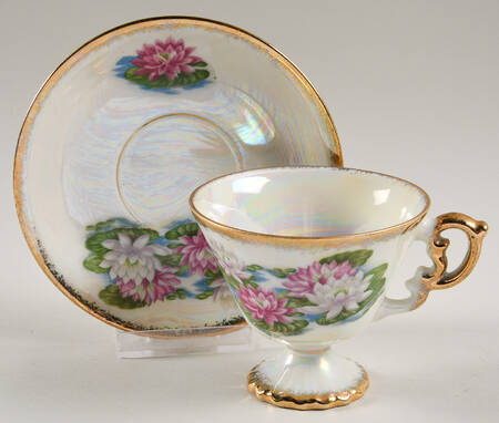 Flower of the Month Footed Cup & Saucer Set