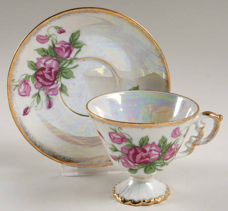 Flower of the Month Footed Cup & Saucer Set