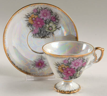 Flower of the Month Footed Cup & Saucer Set