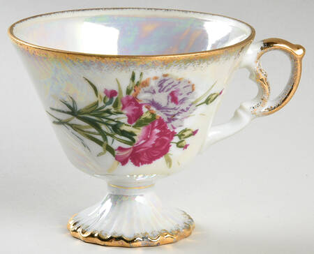 Flower of the Month Footed Cup & Saucer Set