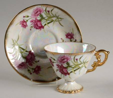 Flower of the Month Footed Cup & Saucer Set