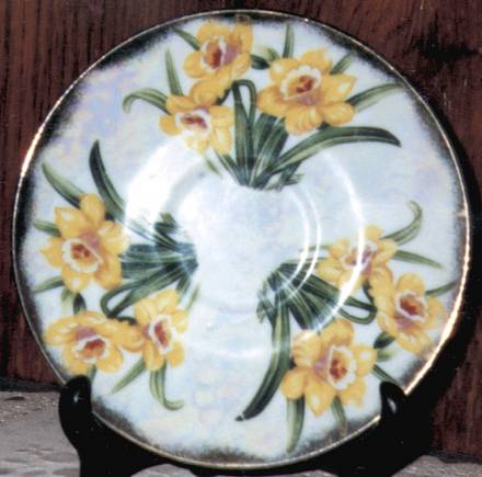 Flower of the Month Saucer for Footed Cup