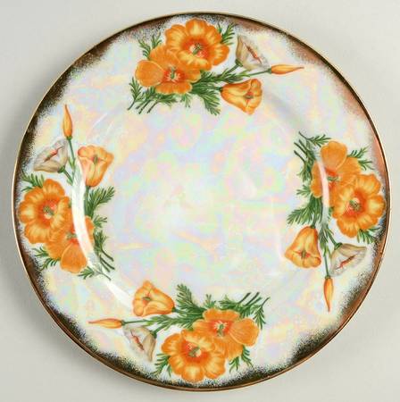 Flower of the Month Salad Plate