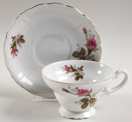 12-105V Footed Cup & Saucer Set