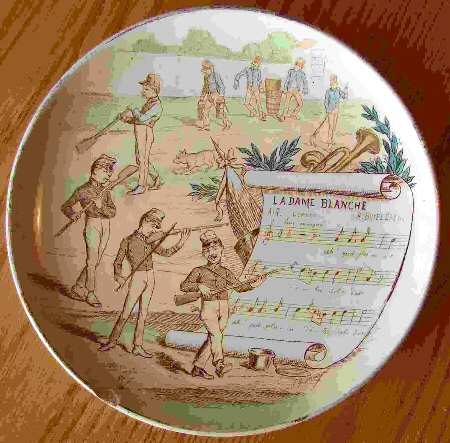 Sujets Musicaux Coupe Salad Plate