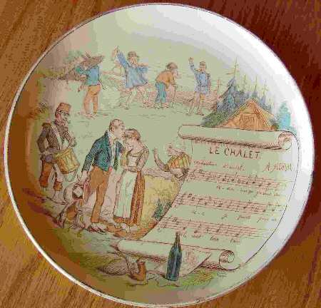 Sujets Musicaux Coupe Salad Plate