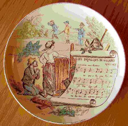 Sujets Musicaux Coupe Salad Plate