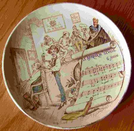 Sujets Musicaux Coupe Salad Plate