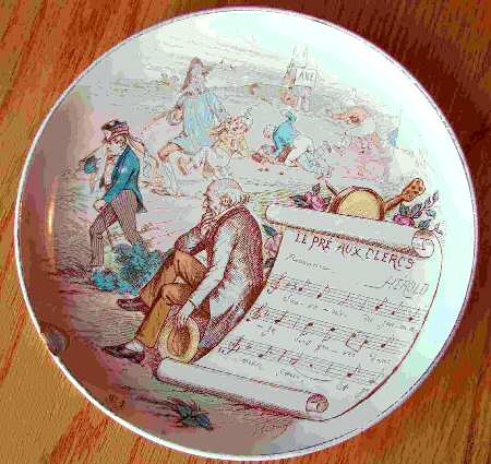 Sujets Musicaux Coupe Salad Plate