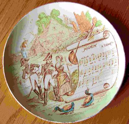 Sujets Musicaux Coupe Salad Plate
