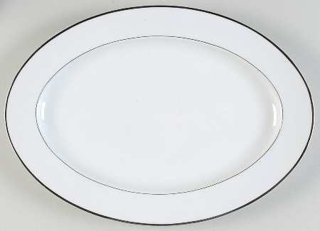 Wedding Day Platinum 14" Oval Serving Platter