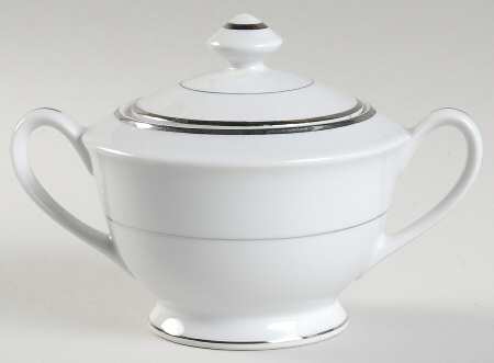 Wedding Day Platinum Sugar Bowl & Lid
