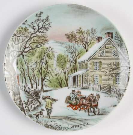 Currier and Ives (Four Seasons) Bread & Butter Plate