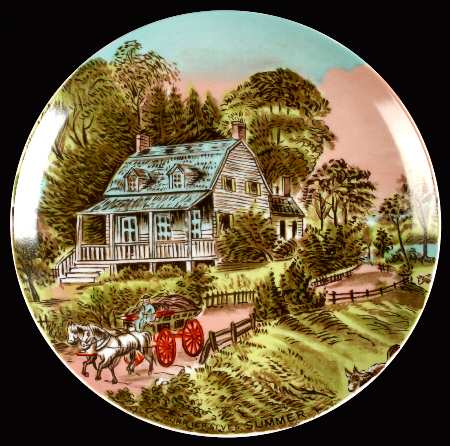 Currier and Ives (Four Seasons) Show Or Decorative Plate (Charger)