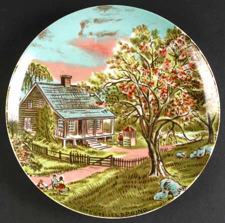 Currier and Ives (Four Seasons) Show Or Decorative Plate (Charger)