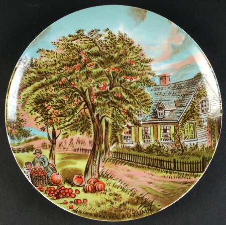 Currier and Ives (Four Seasons) Show Or Decorative Plate (Charger)