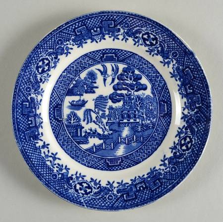 Willow (Blue, No Marks) Bread & Butter Plate