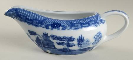 Willow (Blue, No Marks) Gravy Boat