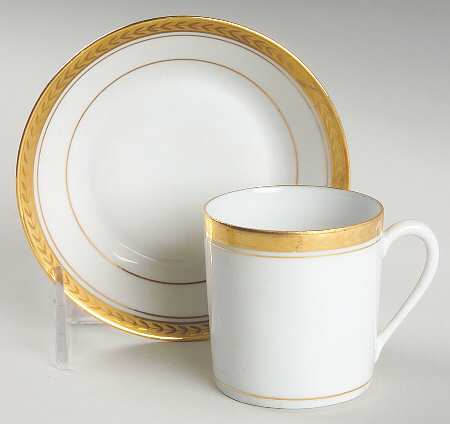 UNL14 Flat Demitasse Cup & Saucer Set