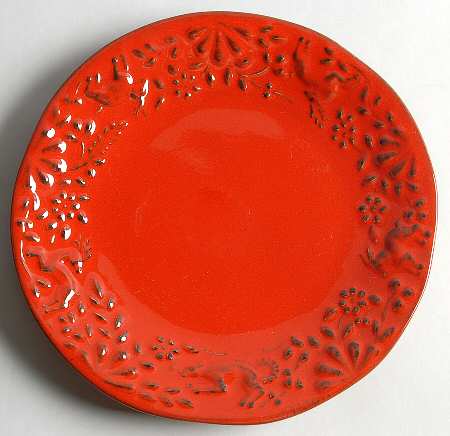UME3 Red Salad Plate