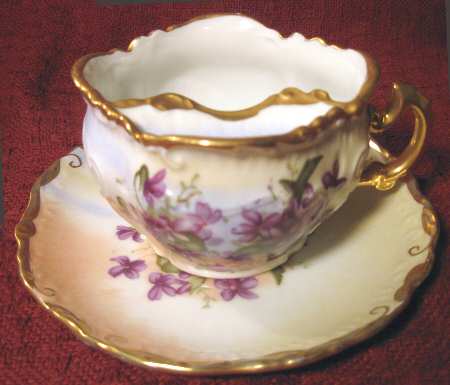 Jp1200 Mustache Cup & Saucer Set