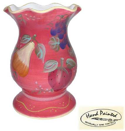 Crimson Orchard 11" Vase