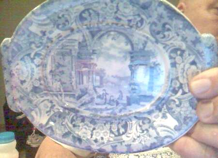 Ancient Rome Blue Underplate for Gravy Boat & Lid (GR3 & GR4)