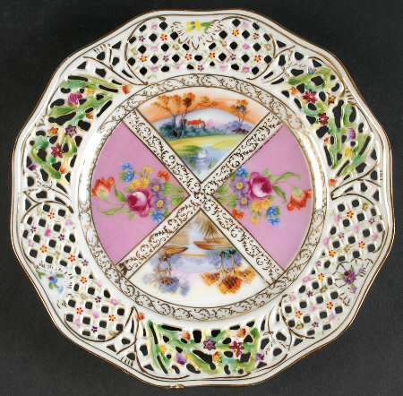 SAD131 Pierced Edge Luncheon Plate
