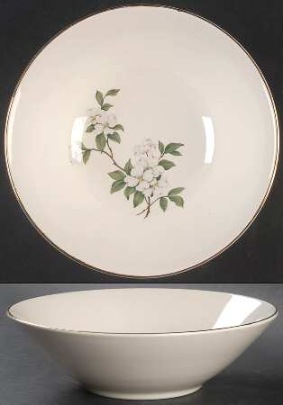 HAR79 GOLD TRIM 8" Round Vegetable Bowl