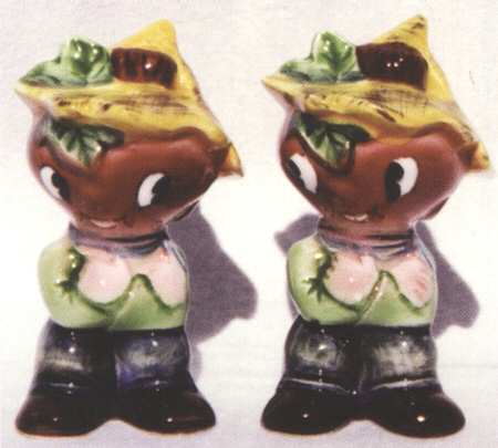 Veggie People Figural Salt and Pepper Set