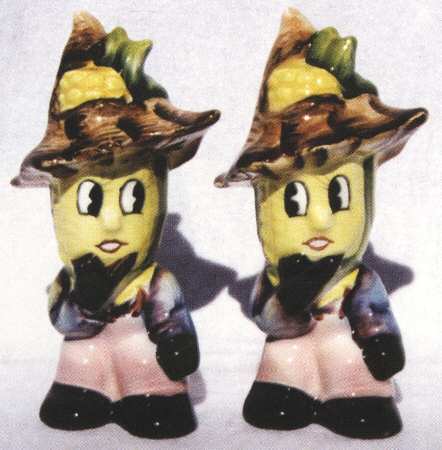 Veggie People Figural Salt and Pepper