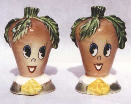 Veggie People Figural Salt & Pepper Set