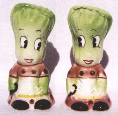 Veggie People Figural Salt & Pepper Set
