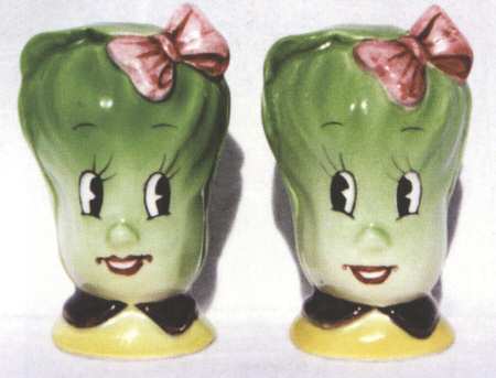 Veggie People Figural Salt & Pepper Set