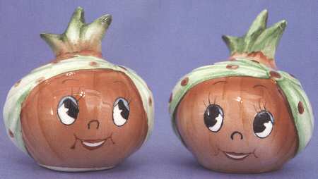 Veggie People Figural Salt & Pepper Set