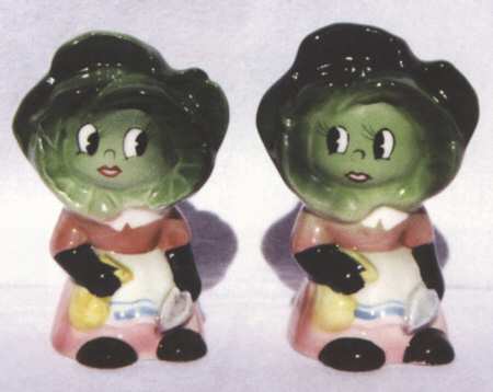 Veggie People Figural Salt & Pepper Set