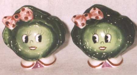 Veggie People Figural Salt & Pepper Set