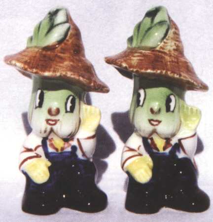 Veggie People Figural Salt & Pepper Set