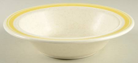 Yellow Band Rim Soup Bowl