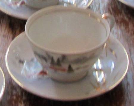 KUT405 Footed Cup & Saucer Set
