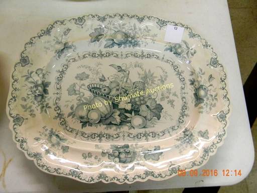 Fruit Basket 16" Oval Serving Platter