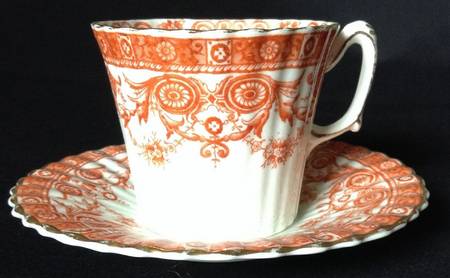 Elgin (Fluted) Flat Cup & Saucer Set