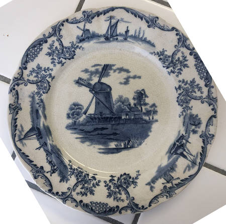 Delph (Pink-Blue) Various Colors Dinner Plate