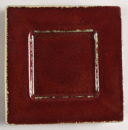 Oxblood Square Pillar Candleholder