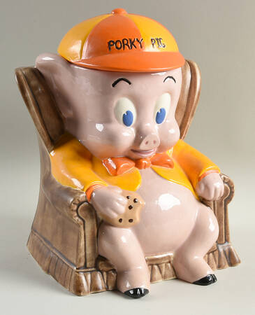 Cookie Jars Figural Cookie Jar & Lid