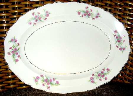 Thistledown 13" Oval Serving Platter