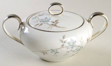 Blue Meadow Sugar Bowl & Lid