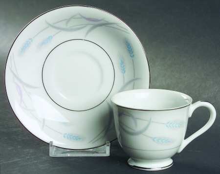 Royal Wheat Footed Demitasse Cup & Saucer Set